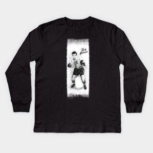 Undefeated Boxing Champion Rocky Marciano tee Kids Long Sleeve T-Shirt